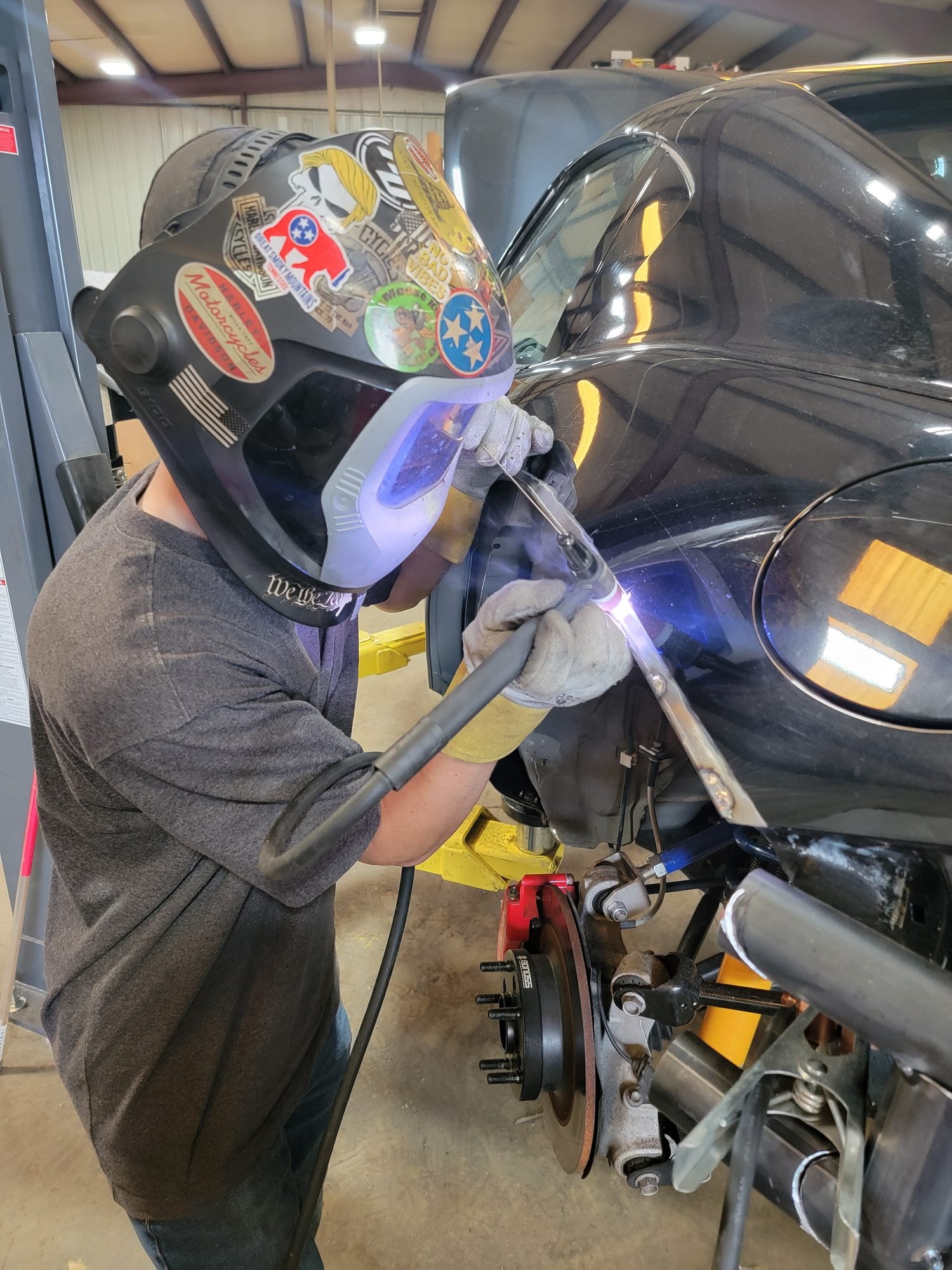 Welding the Beachster steel fender flare