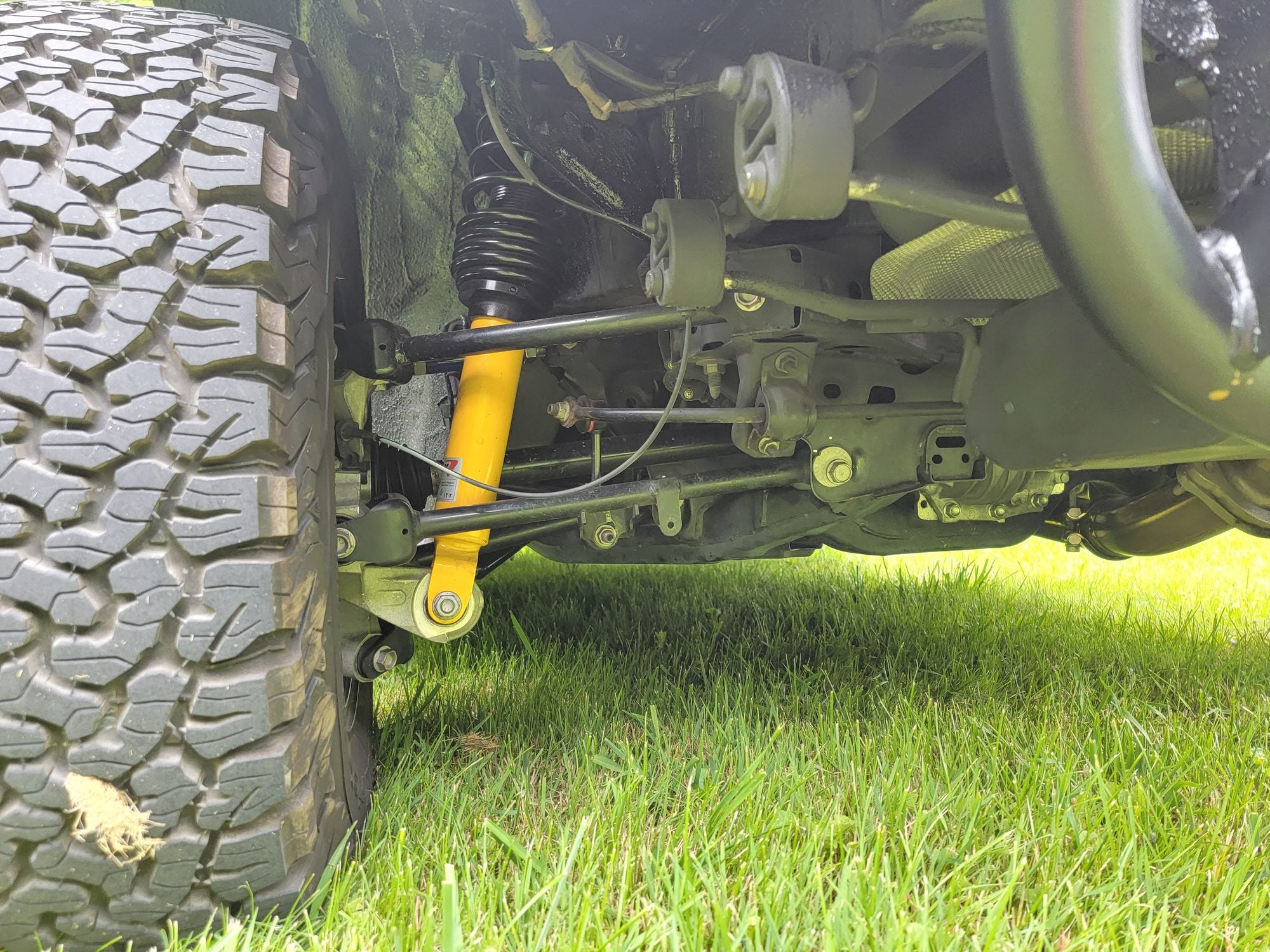 Finished Beachster suspension in use