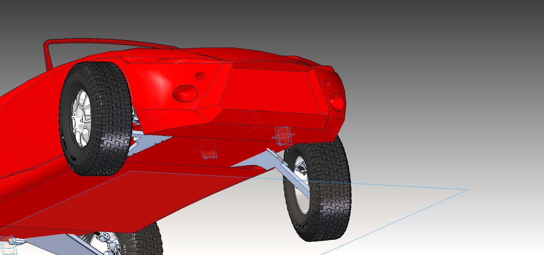 Early Offroadster underside concept rendering
