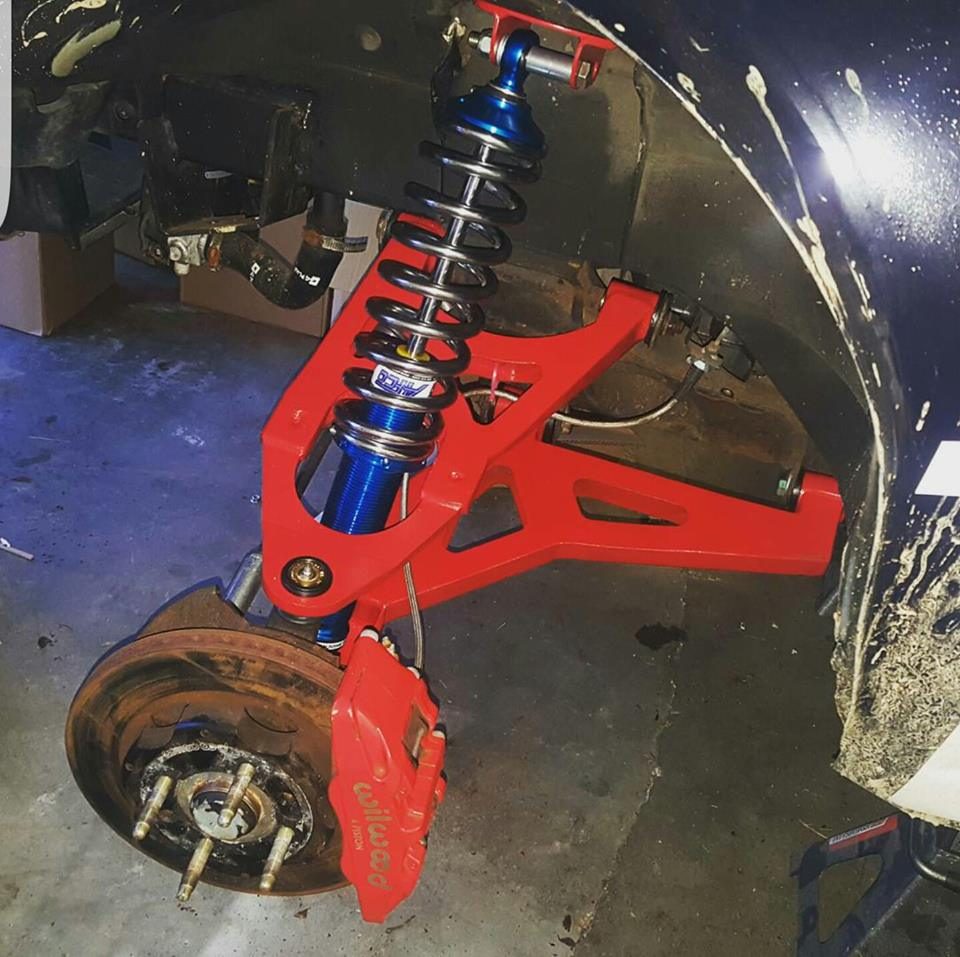 Installed Offroadster control arms and coilover