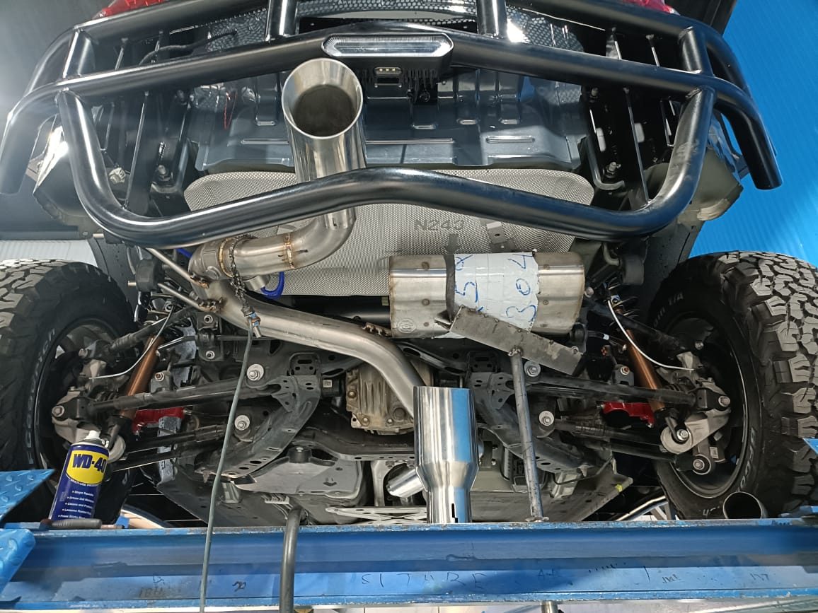 Simba underbody and exhaust fabrication